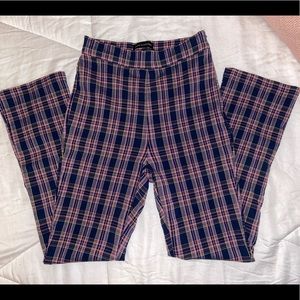lola plaid kick flare pant